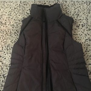 Charcoal gray puffer vest. NWT!